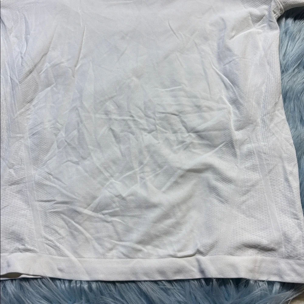 Athleta Girl Power Up White Long Sleeve Top sz 14